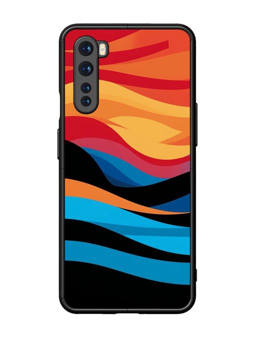 Blazing Currents Glossy Soft Edge Case for Oneplus Nord Chachhi