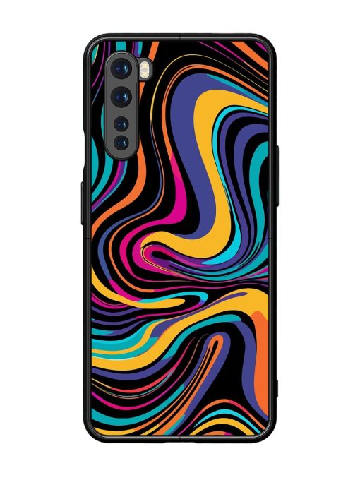 Psychedelic Swirl Glossy Soft Edge Case for Oneplus Nord Chachhi