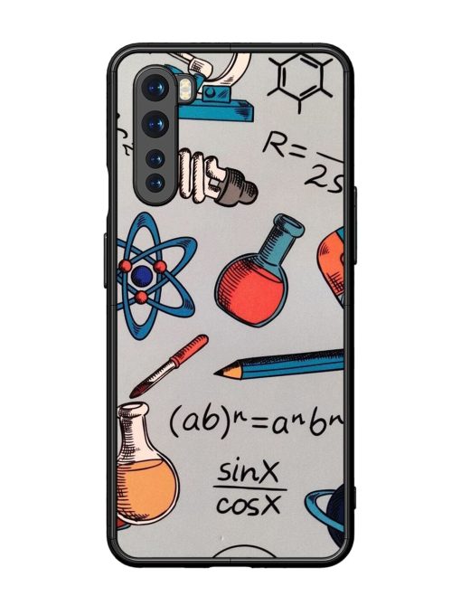 Science Doodle Glossy Soft Edge Case for Oneplus Nord Chachhi