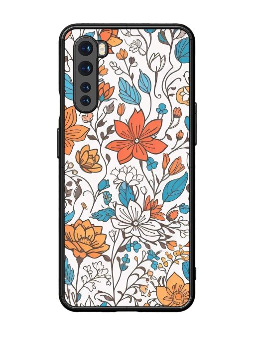 Floral Symphony Glossy Soft Edge Case for Oneplus Nord Chachhi