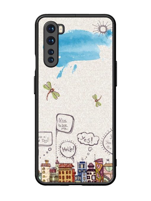 Doodle City Glossy Soft Edge Case for Oneplus Nord Chachhi