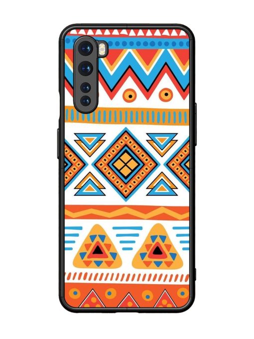 Vibrant Tribal Pattern Glossy Soft Edge Case for Oneplus Nord Chachhi