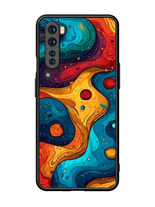 Cosmic Swirl Glossy Soft Edge Case for Oneplus Nord Chachhi