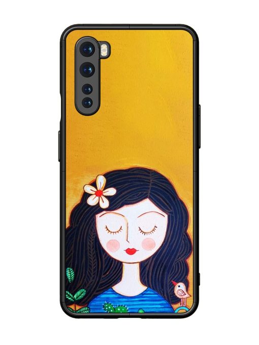 Girl Illustration Glossy Soft Edge Case for Oneplus Nord Chachhi