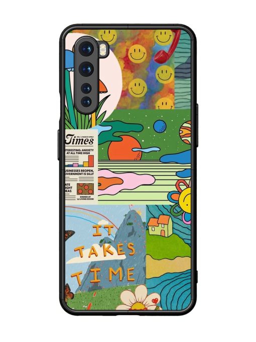 Groovy Vibes Glossy Soft Edge Case for Oneplus Nord Chachhi