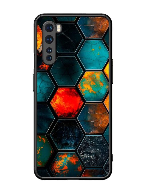 Hexagon Hive Glossy Soft Edge Case for Oneplus Nord Chachhi