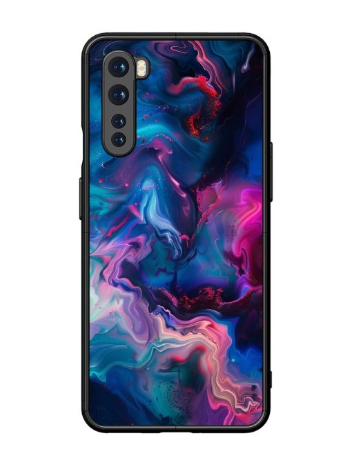 Cosmic Swirl Glossy Soft Edge Case for Oneplus Nord Chachhi