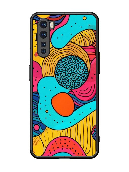 Psychedelic Patterns Glossy Soft Edge Case for Oneplus Nord Chachhi