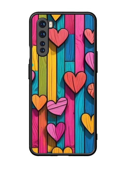 Rainbow Of Hearts Glossy Soft Edge Case for Oneplus Nord Chachhi