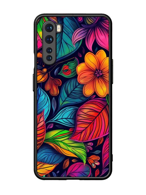 Rainbow Of Blooms Glossy Soft Edge Case for Oneplus Nord Chachhi