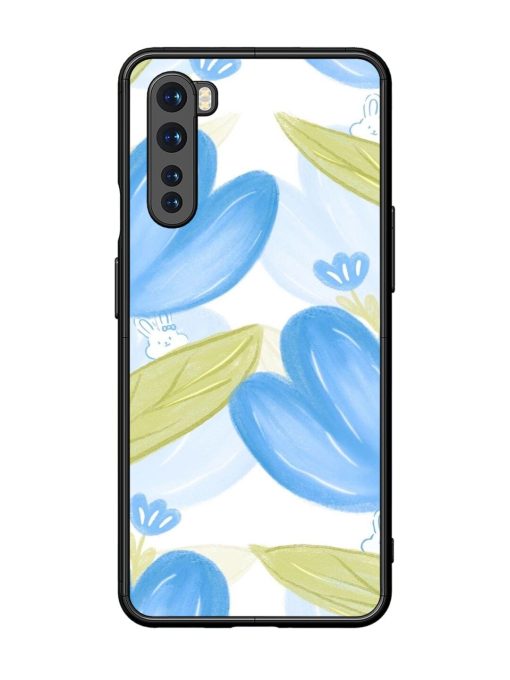 Bunny'S Blue Garden Glossy Soft Edge Case for Oneplus Nord Chachhi