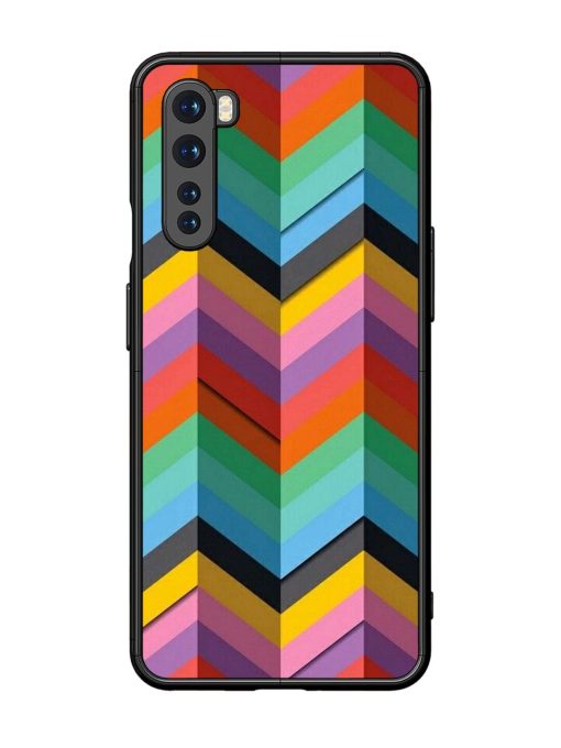 Colorful Zigzag Glossy Soft Edge Case for Oneplus Nord Chachhi