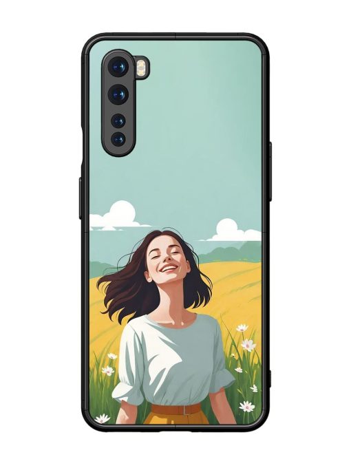 Girl Graffiti Glossy Soft Edge Case for Oneplus Nord Chachhi