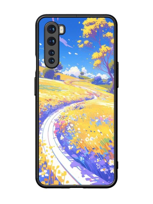 Vibrant Spring Meadow Glossy Soft Edge Case for Oneplus Nord Chachhi