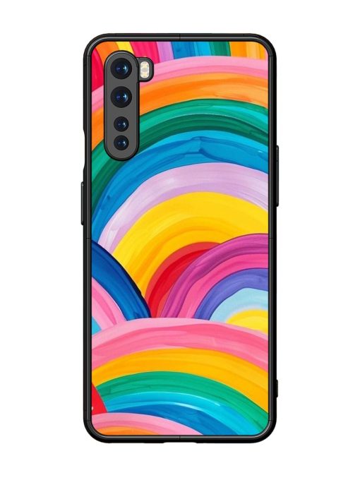 Rainbow Cascade Glossy Soft Edge Case for Oneplus Nord Chachhi