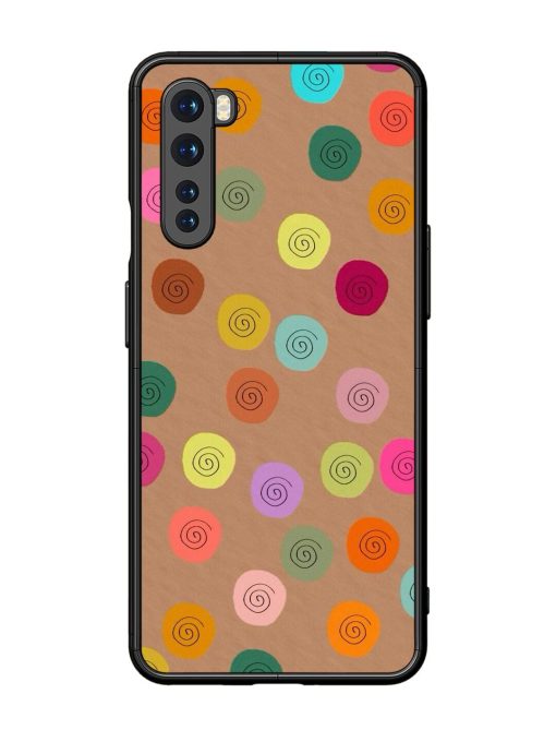 Swirly Dots On Kraft Glossy Soft Edge Case for Oneplus Nord Chachhi