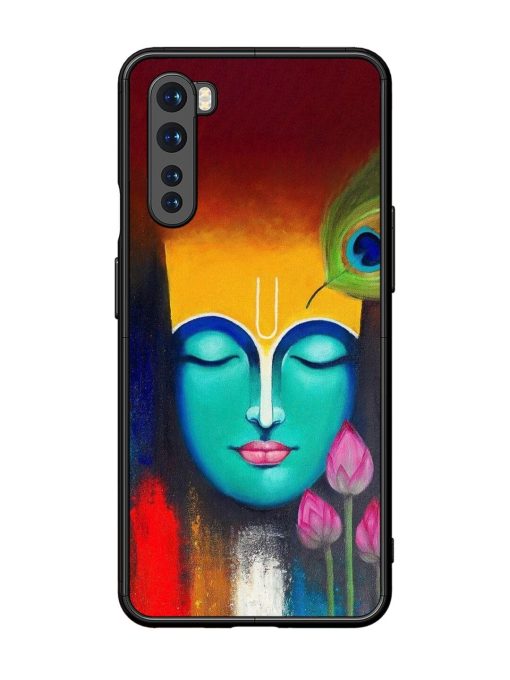 Divine Tranquility: The Face Of Krishna Glossy Soft Edge Case for Oneplus Nord Chachhi