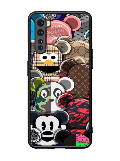 Streetwear Bearbrick Extravaganza Glossy Soft Edge Case for Oneplus Nord Chachhi