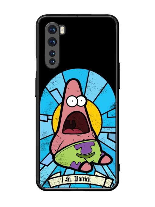 St. Patrick'S Day Stained Glass Patrick Star Glossy Soft Edge Case for Oneplus Nord Chachhi