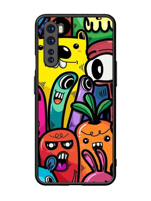 Whimsical Doodle Chaos Glossy Soft Edge Case for Oneplus Nord Chachhi