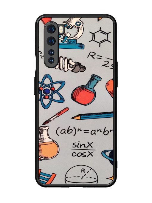 Science Doodle Delight Glossy Soft Edge Case for Oneplus Nord Chachhi