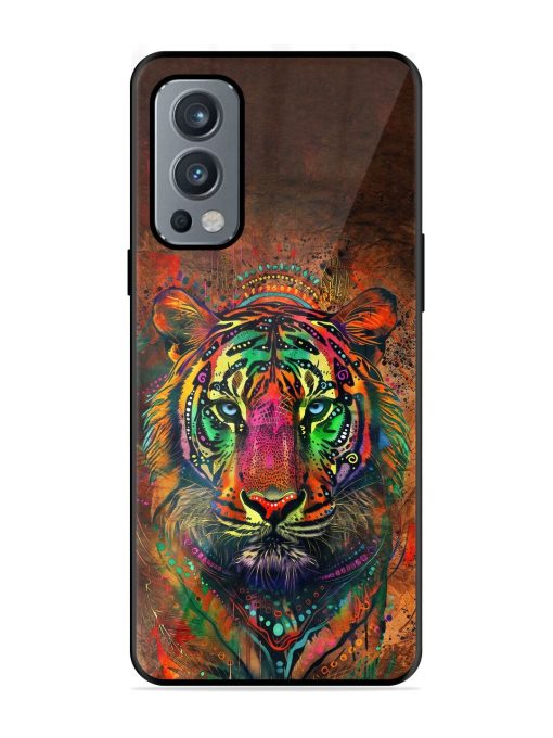 Cosmic Tiger Glossy Soft Edge Case for Oneplus Nord 2 (5G) Chachhi