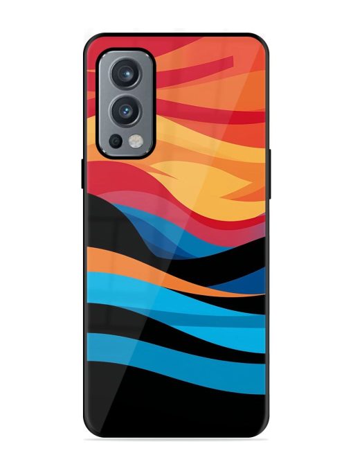 Blazing Currents Glossy Soft Edge Case for Oneplus Nord 2 (5G) Chachhi