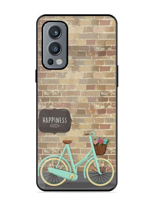 Pedaling Towards Happiness Glossy Soft Edge Case for Oneplus Nord 2 (5G) Chachhi