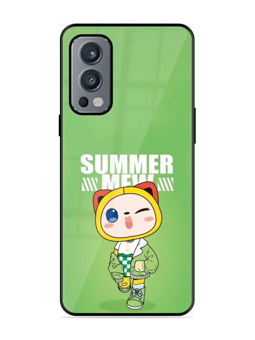 Purrfect Summer Glossy Soft Edge Case for Oneplus Nord 2 (5G) Chachhi