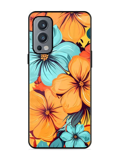 Tropical Bloom Glossy Soft Edge Case for Oneplus Nord 2 (5G) Chachhi