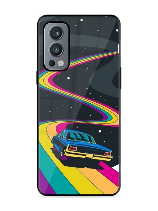 Rainbow Road Glossy Soft Edge Case for Oneplus Nord 2 (5G) Chachhi