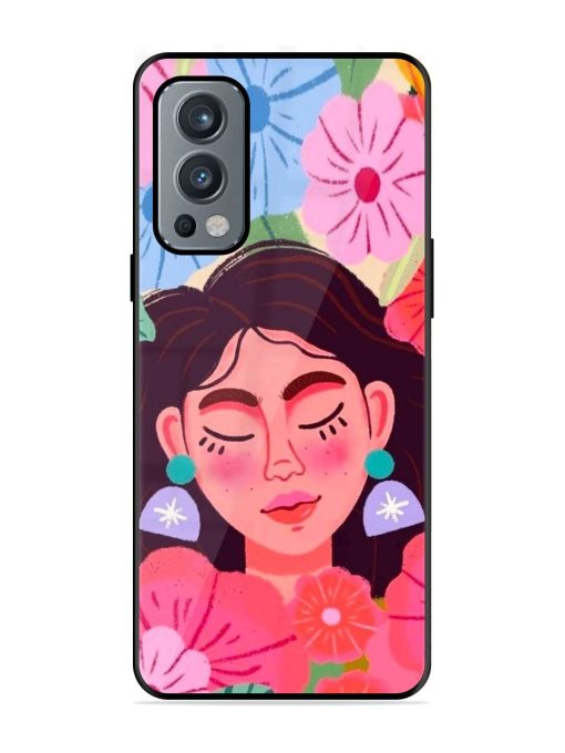 Blooming Serenity Glossy Soft Edge Case for Oneplus Nord 2 (5G) Chachhi