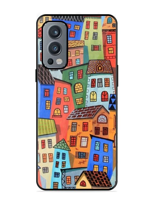 Rainbow House Glossy Soft Edge Case for Oneplus Nord 2 (5G) Chachhi