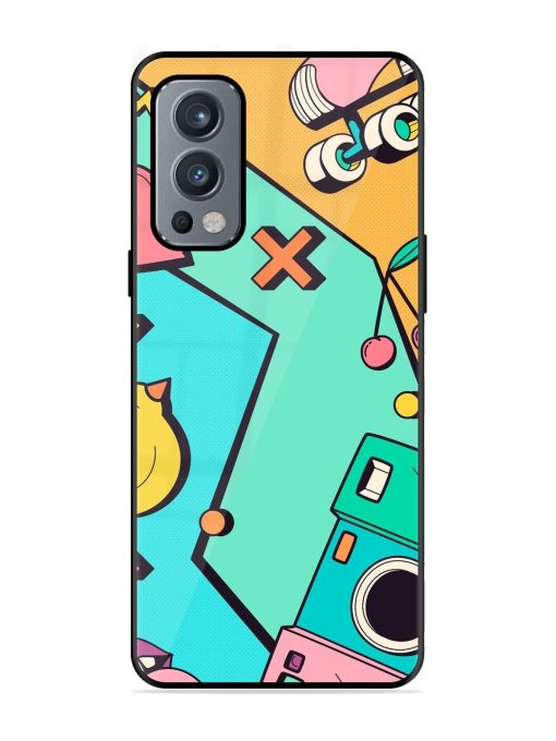 Retro Remix Glossy Soft Edge Case for Oneplus Nord 2 (5G)