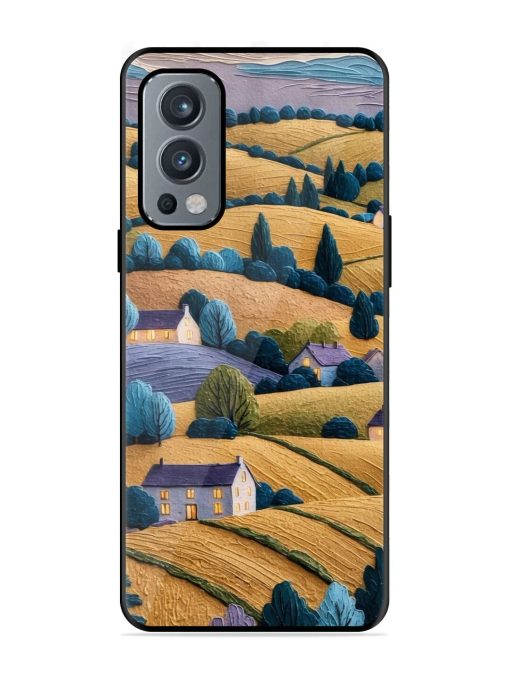 Rolling Hilltop Haven Glossy Soft Edge Case for Oneplus Nord 2 (5G) Chachhi