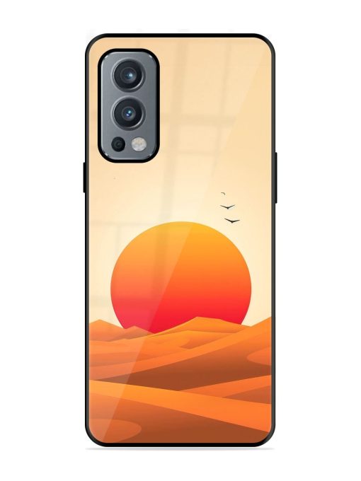 Desert Sunset Glossy Soft Edge Case for Oneplus Nord 2 (5G) Chachhi