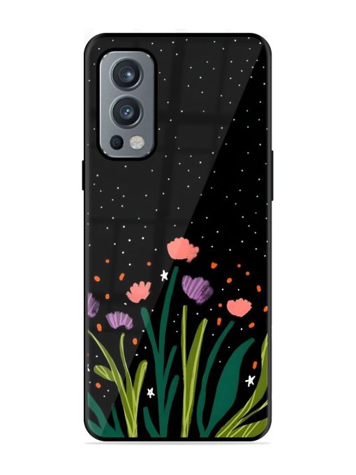 Midnight Bloom Glossy Soft Edge Case for Oneplus Nord 2 (5G) Chachhi