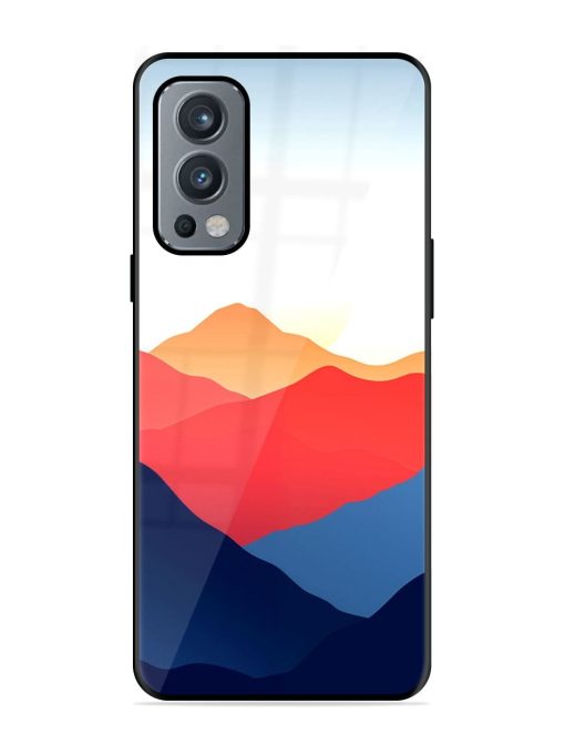 Sunset Peaks Glossy Soft Edge Case for Oneplus Nord 2 (5G) Chachhi