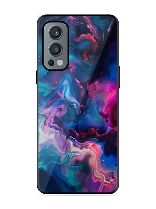 Cosmic Swirl Glossy Soft Edge Case for Oneplus Nord 2 (5G) Chachhi