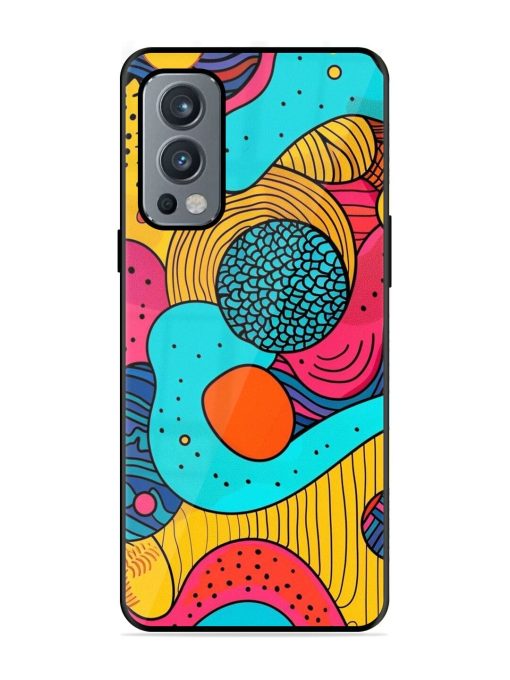 Psychedelic Patterns Glossy Soft Edge Case for Oneplus Nord 2 (5G) Chachhi