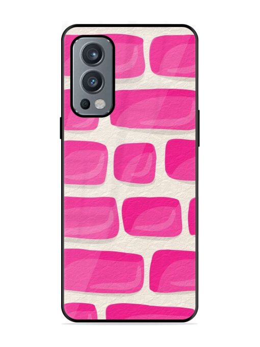 Pink Brick Wall Glossy Soft Edge Case for Oneplus Nord 2 (5G) Chachhi