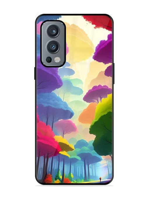 Rainbow Road Glossy Soft Edge Case for Oneplus Nord 2 (5G) Chachhi