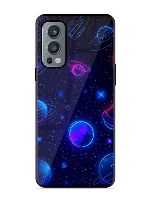 Neon Cosmos Glossy Soft Edge Case for Oneplus Nord 2 (5G) Chachhi