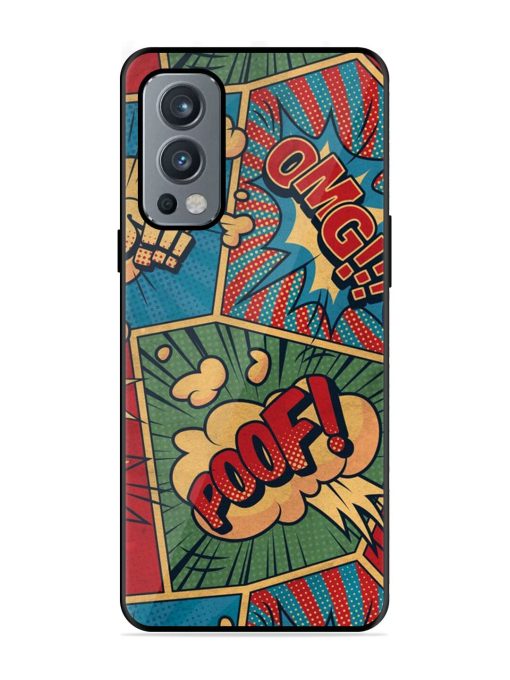 Comic Book Chaos Glossy Soft Edge Case for Oneplus Nord 2 (5G) Chachhi