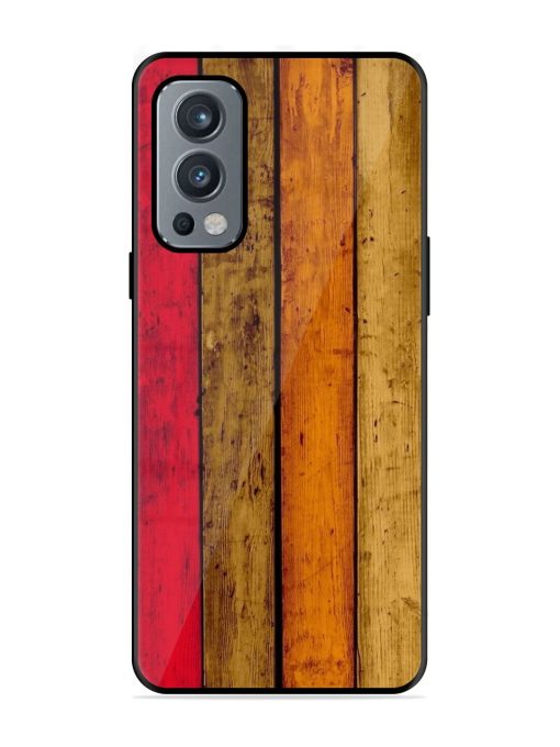 Colorful Woodgrain Glossy Soft Edge Case for Oneplus Nord 2 (5G) Chachhi