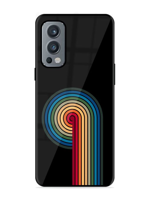 Rainbow Ripple Glossy Soft Edge Case for Oneplus Nord 2 (5G) Chachhi