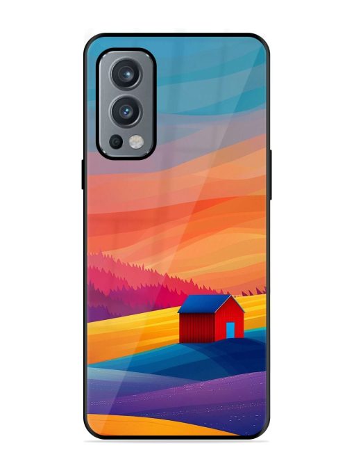 Sunset Solitude Glossy Soft Edge Case for Oneplus Nord 2 (5G) Chachhi