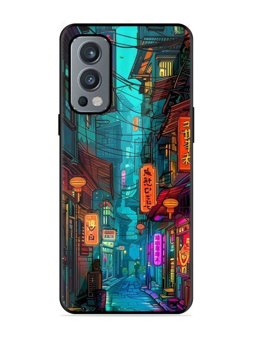 Neon Nightscape Glossy Soft Edge Case for Oneplus Nord 2 (5G) Chachhi