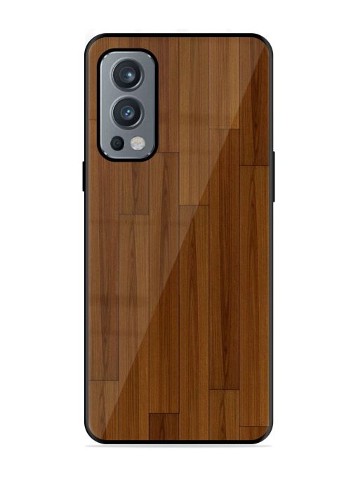 Warm Woodgrain Glossy Soft Edge Case for Oneplus Nord 2 (5G) Chachhi