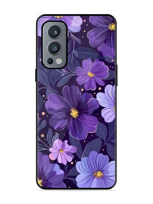 Purple Paradise Glossy Soft Edge Case for Oneplus Nord 2 (5G) Chachhi